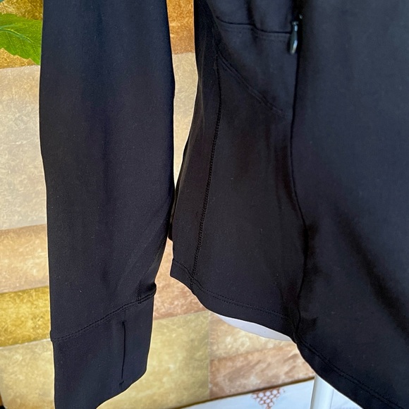 NEW Jockey Women’s Tulip Hem Yoga Black Salt Zip-Up Mock Neck Jacket, Size XL - Picture 7 of 16